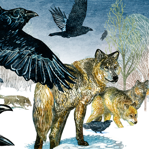 Sivertson Gallery Shop: Brother Raven Sister Wolf