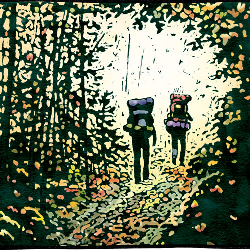 Sivertson Gallery Shop: On the Trail (Fall Hikers)