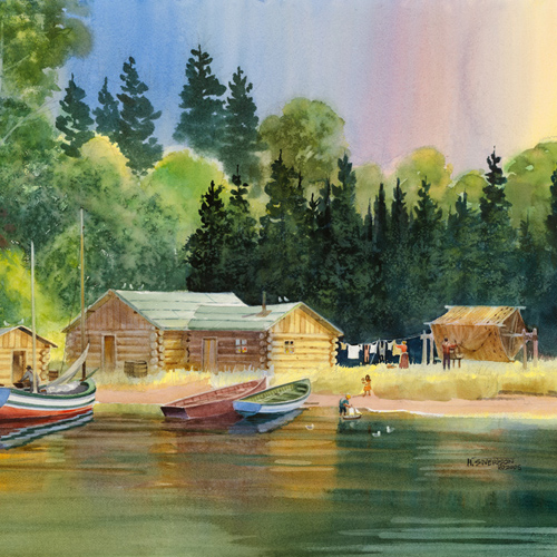 Sivertson Gallery Shop: Fishing Camp at Todd Harbor, Isle Royale