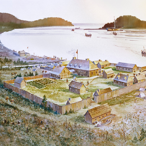 Sivertson Gallery Shop: Grand Portage Stockade in 1792