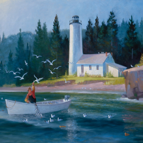 Sivertson Gallery Shop: Pete, Pals and Rock Harbor Lighthouse