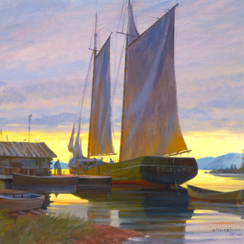 Sivertson Gallery Shop: Schooner Pierpont at Wright Island