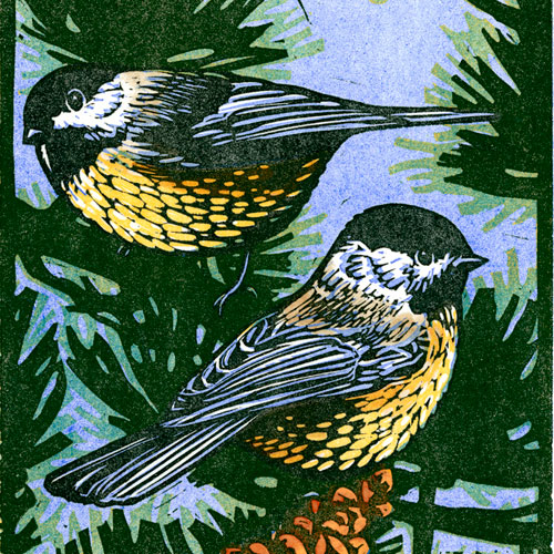 Sivertson Gallery Shop: Two Chickadees