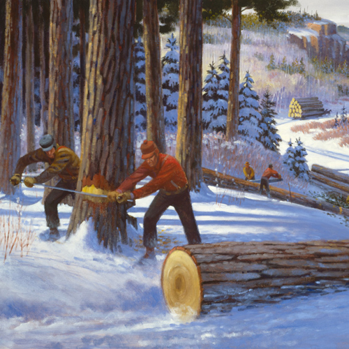 Sivertson Gallery Shop: White Pine Logging Along the Pigeon River