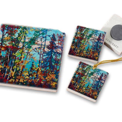 Sivertson Gallery Shop: Autumn Sparkle Art Tiles