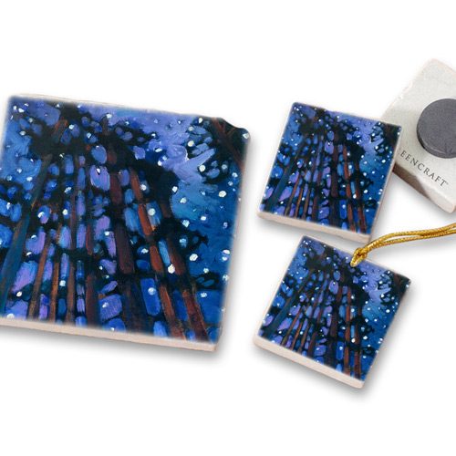 Sivertson Gallery Shop: Milky Way Pines Art Tiles