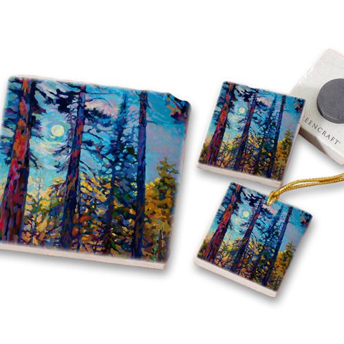 Sivertson Gallery Shop: The Purple Pines Art Tiles