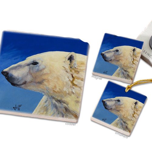 Sivertson Gallery Shop: Polar Blue Art Tiles