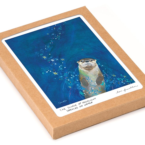 The Source of Moonlight Sparkles On Water Boxed Cards