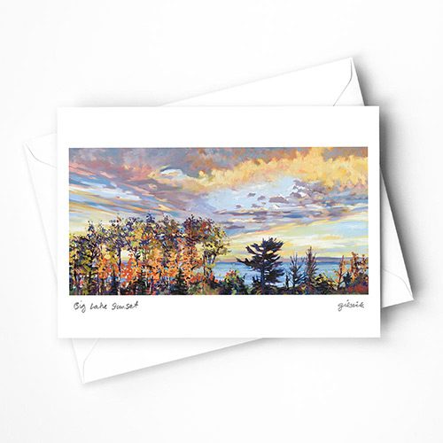 Sivertson Gallery Shop: Big Lake Sunset Boxed Cards