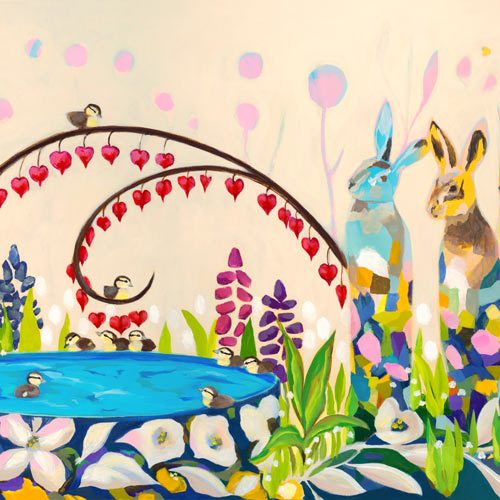 Sivertson Gallery Shop: Land Where Elysian Hares Watch Over Ducklings At Play