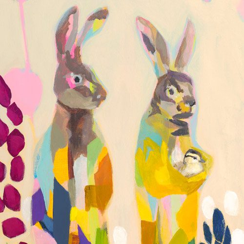 Sivertson Gallery Shop: Land Where Elysian Hares Watch Over Ducklings At Play (cropped)