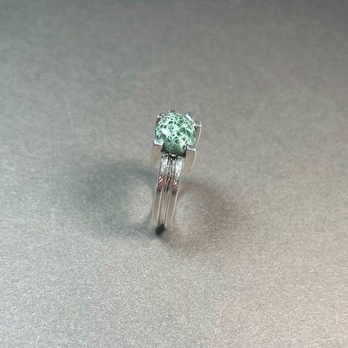 Sivertson Gallery Shop: Greenstone, Alexandrite, and Diamond Ring