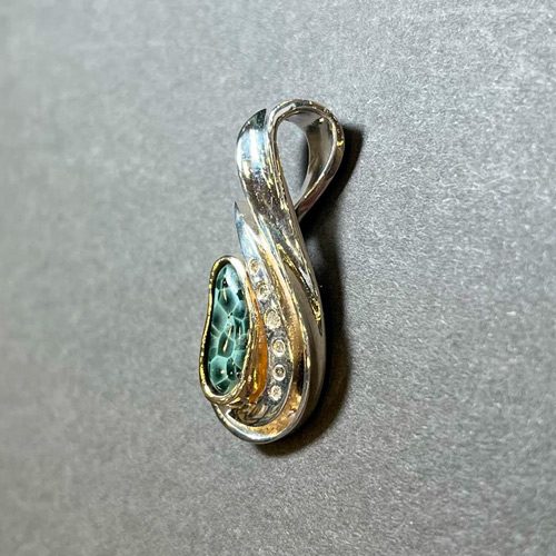 Sivertson Gallery Shop: Greenstone and Diamond Pendant