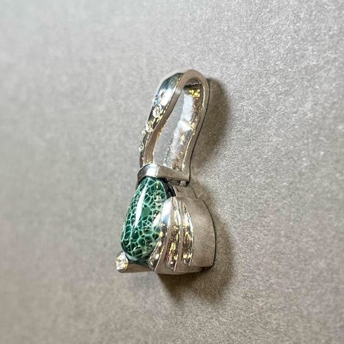 Sivertson Gallery Shop: Greenstone and Diamond Pendant