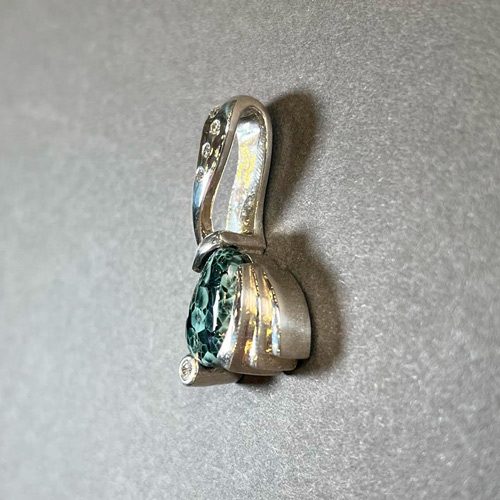 Sivertson Gallery Shop: Greenstone and Diamond Pendant