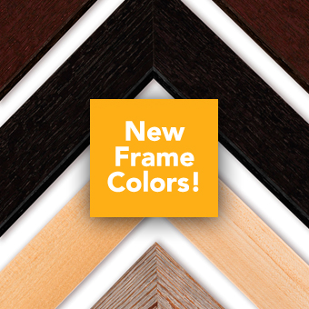 We now offer four standard frame colors for canvas prints - at Sivertson.com