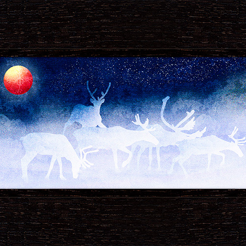 Sivertson Gallery Shop: Caribou Moon Mini Masterpiece