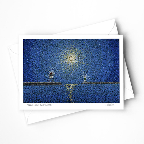 Sivertson Gallery Shop: Grand Marais Night Lights Boxed Cards