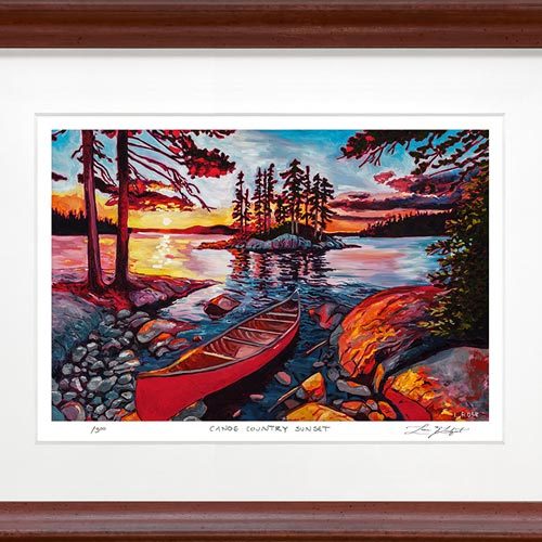 Canoe Country Sunset Mini Masterpiece