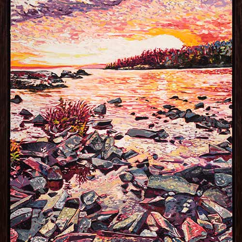 A Sunset In Grand Marais Original Painting