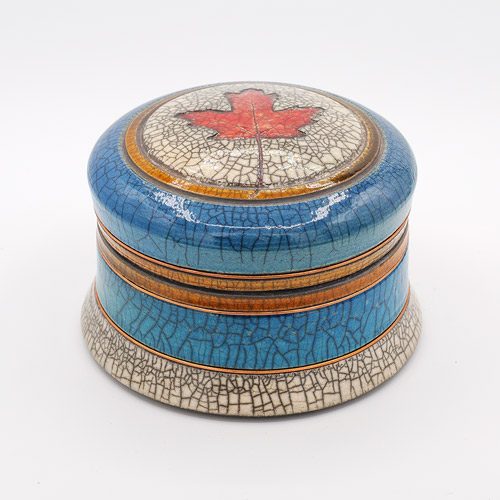 Blue Raku Lidded Box
